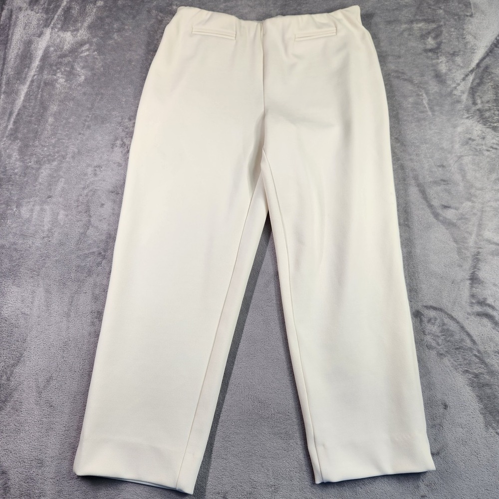 Joseph Ribkoff Off White Cream Pull-On Tailored Pants Trousers Size 8 US Pull On
